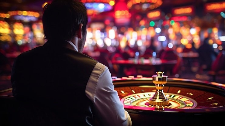 Tampilan meja Three Card Poker live dealer di monpera toto